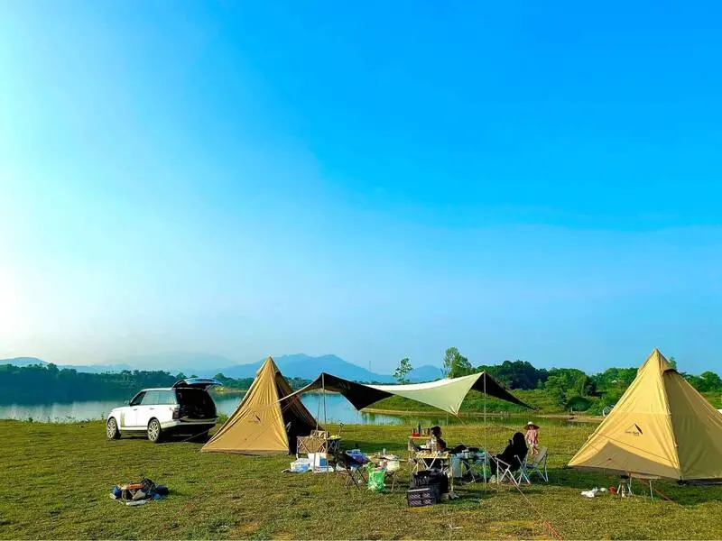 M&aacute;ch bạn top 18 điểm camping H&agrave; Nội c&oacute; cảnh đẹp cực chill 17