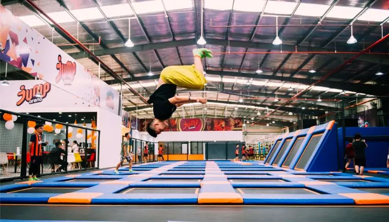 Vui chơi tại Jump Arena H&agrave; Nội review khu Trampoline nổi tiếng 2