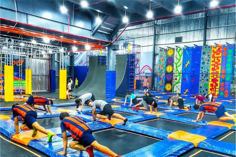Vui chơi tại Jump Arena H&agrave; Nội review khu Trampoline nổi tiếng 10