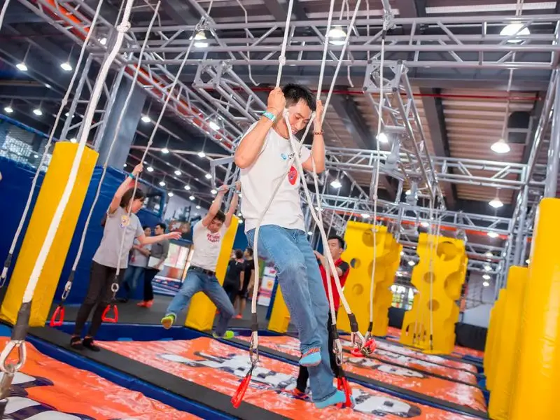 Vui chơi tại Jump Arena H&agrave; Nội review khu Trampoline nổi tiếng 6