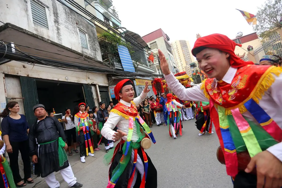 Y&ecirc;n b&igrave;nh lễ hội 5 l&agrave;ng Mọc - N&eacute;t đẹp d&acirc;n gian giữa l&ograve;ng thủ đ&ocirc; 3