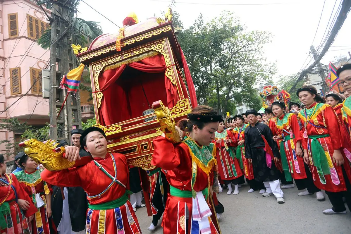 Y&ecirc;n b&igrave;nh lễ hội 5 l&agrave;ng Mọc - N&eacute;t đẹp d&acirc;n gian giữa l&ograve;ng thủ đ&ocirc; 5