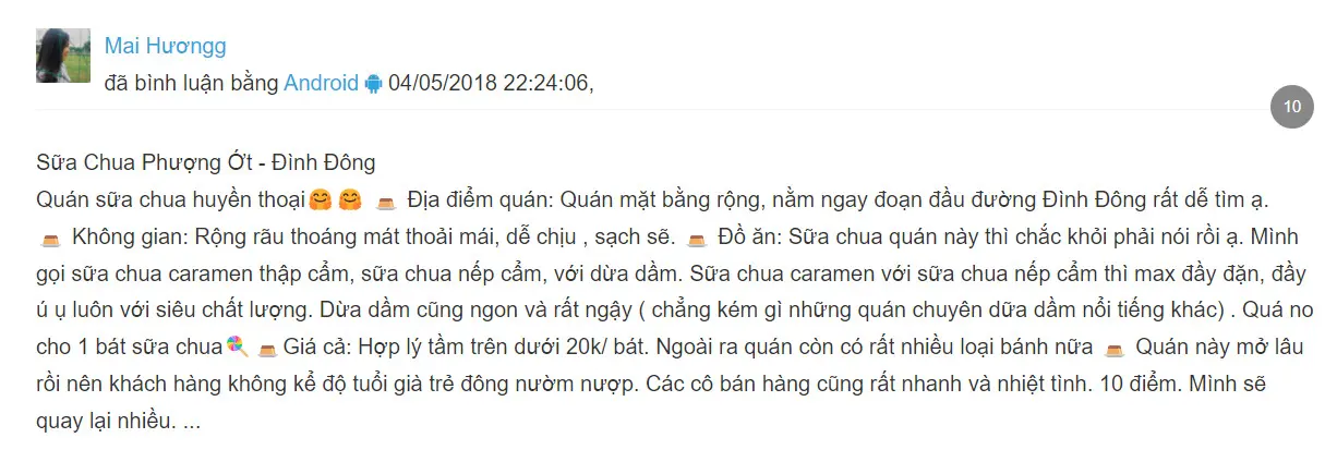 An ủi chiếc bao tử với Sữa chua Phượng Ớt Hải Ph&ograve;ng nổi nhất khu Đ&igrave;nh Đ&ocirc;ng 8