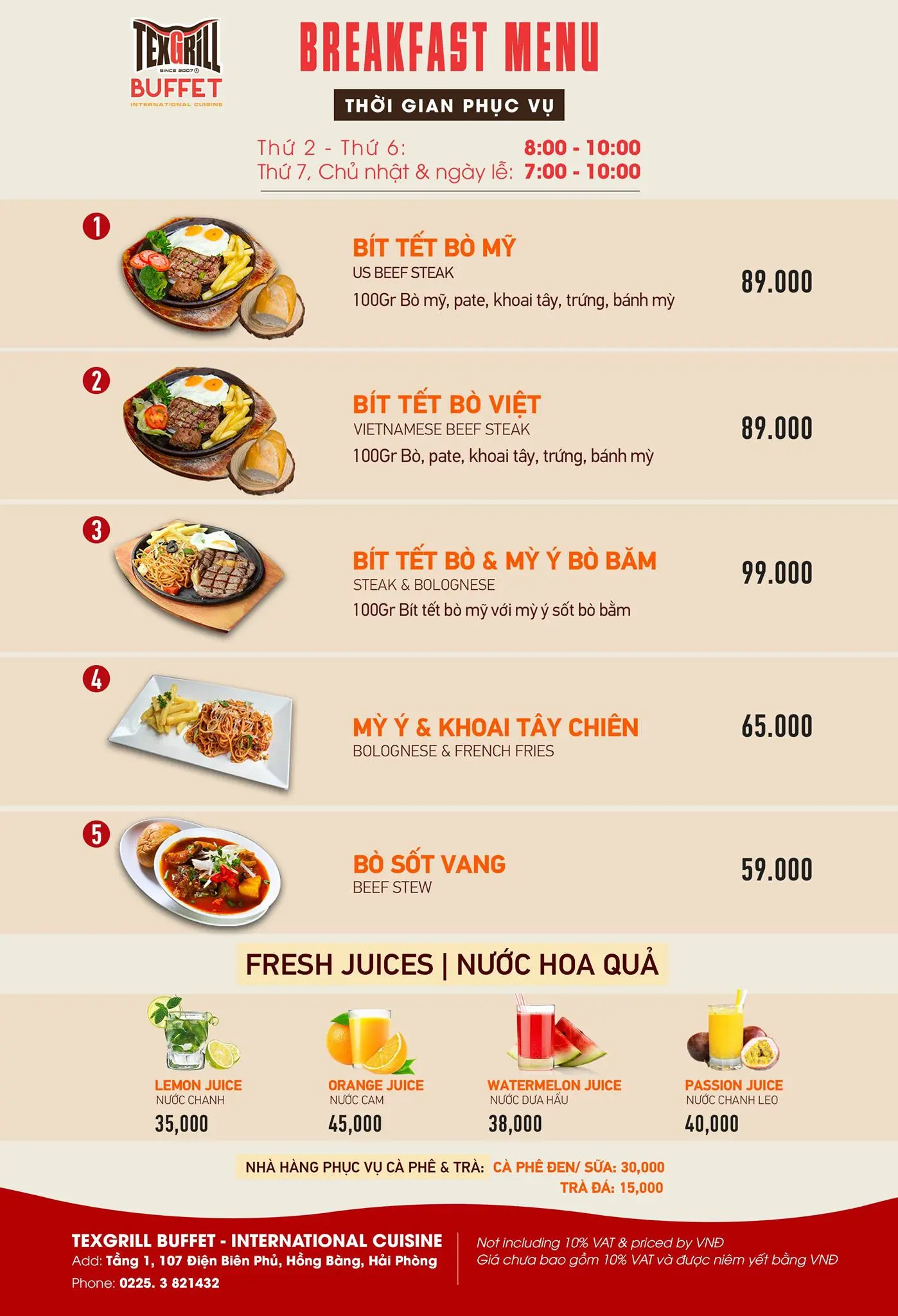 Lạc v&agrave;o ch&acirc;u &Acirc;u cổ điển tại Texgrill Restaurant Hải Ph&ograve;ng 5