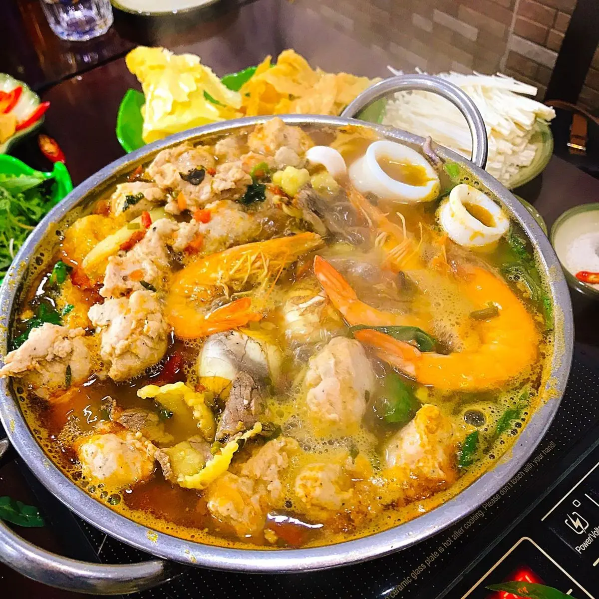 No đẫy bụng nồi Lẩu cua đồng Minh Quỳnh Hải Ph&ograve;ng chất lượng 2