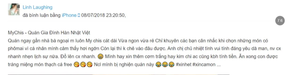 Th&egrave;m m&oacute;n H&agrave;n Nhật? C&oacute; ngay Mychis Qu&aacute;n phục vụ cho bạn đ&acirc;y! 8