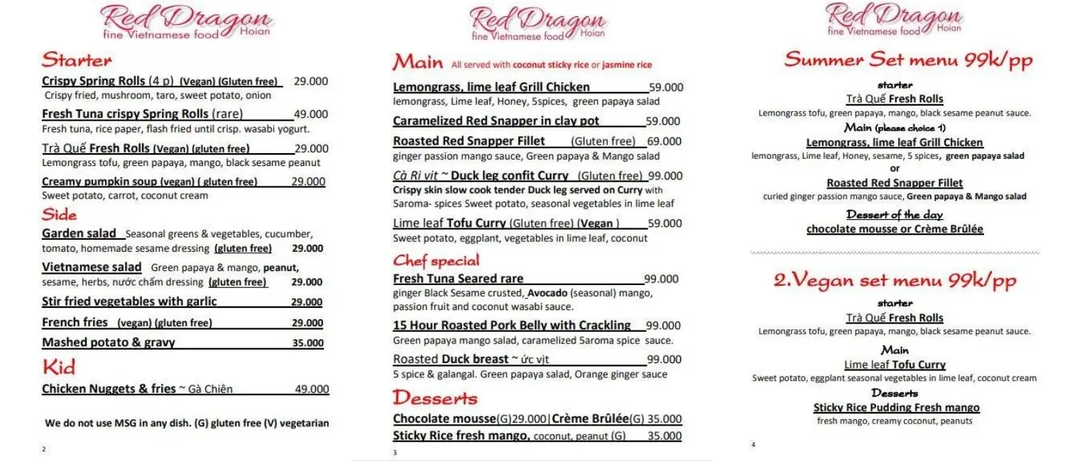 Red Dragon Restaurant Hoi An &ndash; Thưởng thức hương vị Việt theo phong c&aacute;ch phương T&acirc;y sang trọng 4