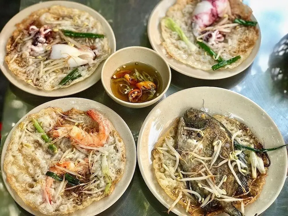 Bánh xèo cá kình làng Chuồn – Bánh xèo có nguyên con cá lạ hen?