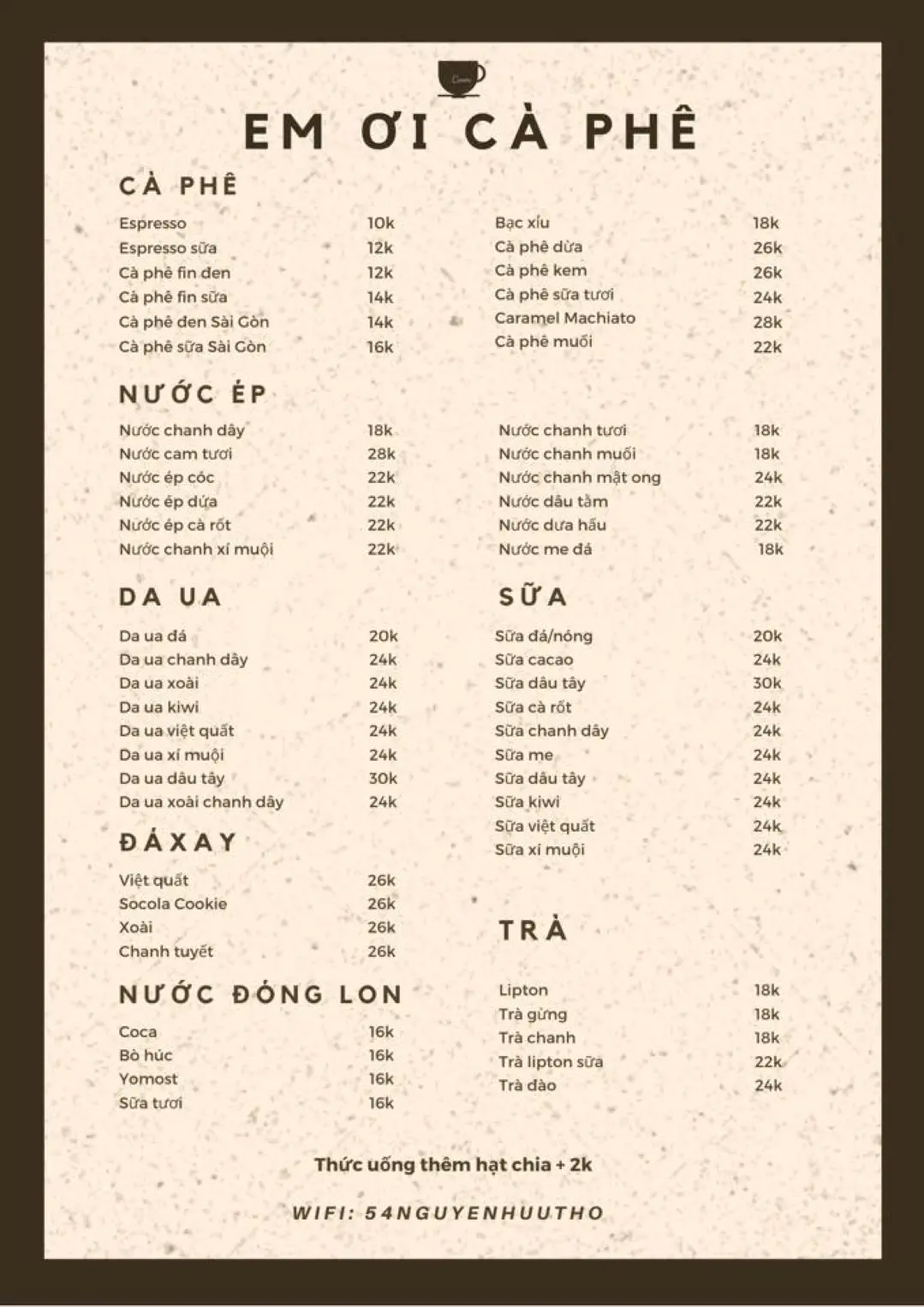 Em ơi C&agrave; ph&ecirc; - Kh&ocirc;ng gian nhẹ nh&agrave;ng ấm c&uacute;ng chuẩn phong c&aacute;ch Huế 5