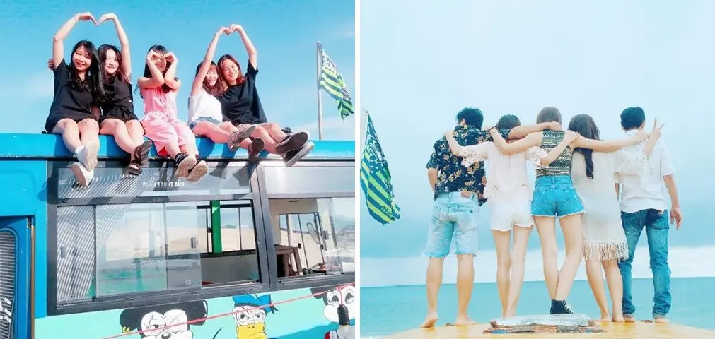 Kh&aacute;m ph&aacute; Bus Caf&eacute; &ndash; Qu&aacute;n c&agrave; ph&ecirc; c&oacute; view biển cực đẹp tại Huế 6