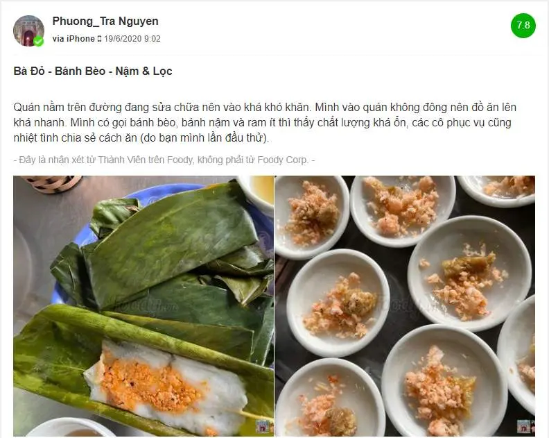 Thưởng thức đặc sắc ẩm thực truyền thống Huế tại qu&aacute;n b&aacute;nh Mụ Đỏ 13