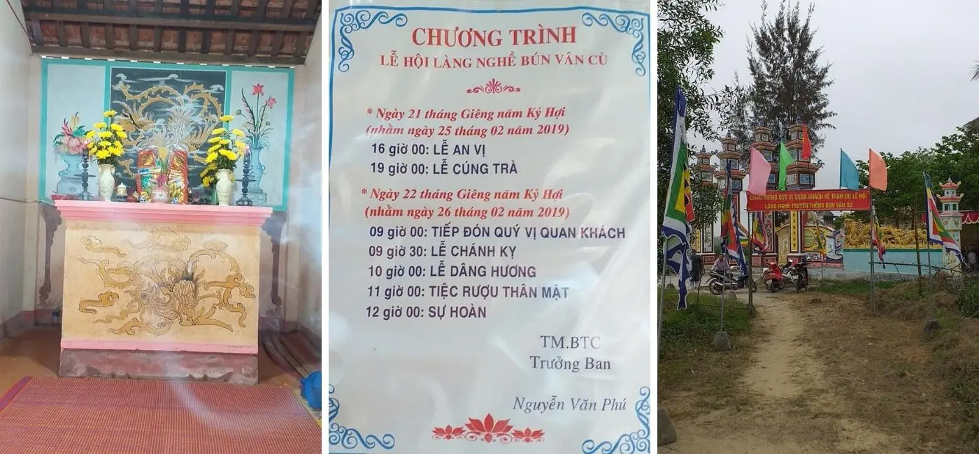 H&ograve;a c&ugrave;ng kh&ocirc;ng gian linh đ&igrave;nh của lễ hội l&agrave;ng b&uacute;n Ph&uacute; Đ&ocirc; tại l&agrave;ng V&acirc;n C&ugrave; Huế 5