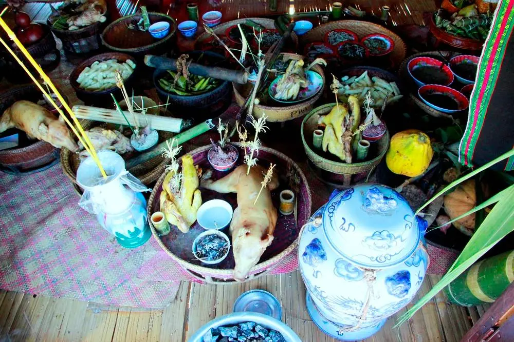 Tết cơm mới của người Pa K&ocirc; - Gửi lời tạ ơn thần linh v&igrave; một năm bội thu, sung t&uacute;c đủ đầy 4