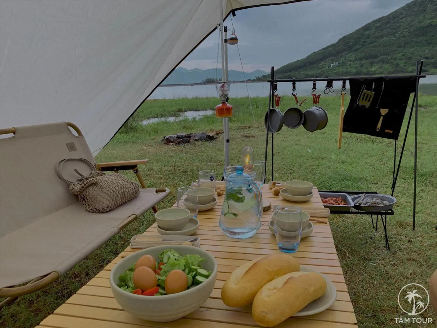 Buổi chiều ngồi chill - C&ugrave;ng T&acirc;m Tour cắm trại giữa n&uacute;i rừng Nha Trang đẹp tựa tranh vẽ 5