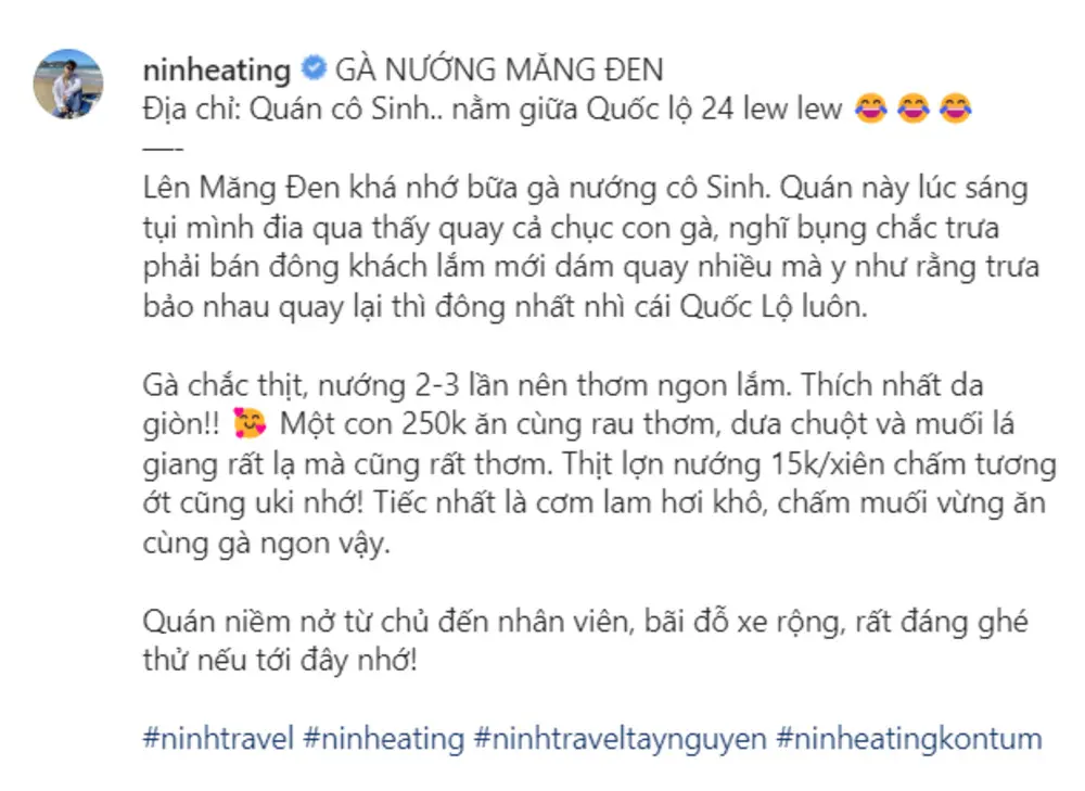 G&agrave; nướng cơm lam C&ocirc; Sinh, qu&aacute;n ăn Măng Đen bậc nhất 8