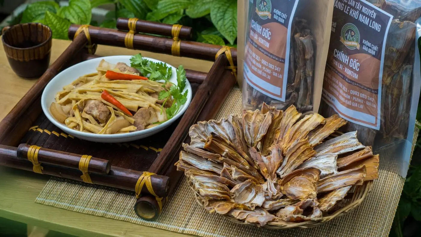 Măng khô Kon Tum, thức quà ngon đến từ chốn đại ngàn 3