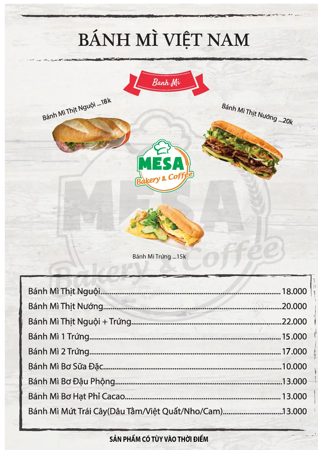 Mesa Bakery Coffee nơi lu&ocirc;n mang đến l&agrave;n gi&oacute; mới mẻ với menu độc đ&aacute;o 4