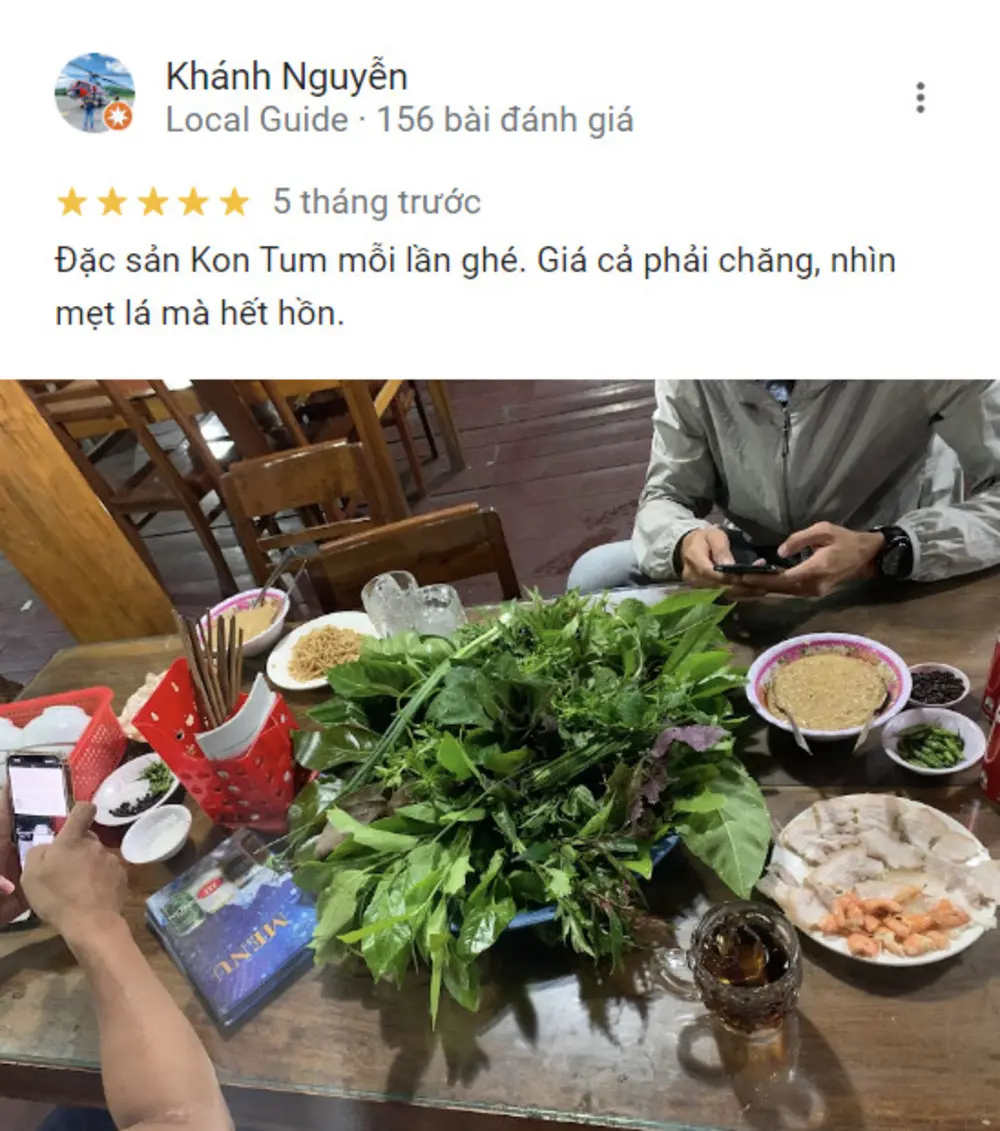 Qu&aacute;n Gỏi L&aacute; Yến Vy trứ danh tại Kon Tum 9
