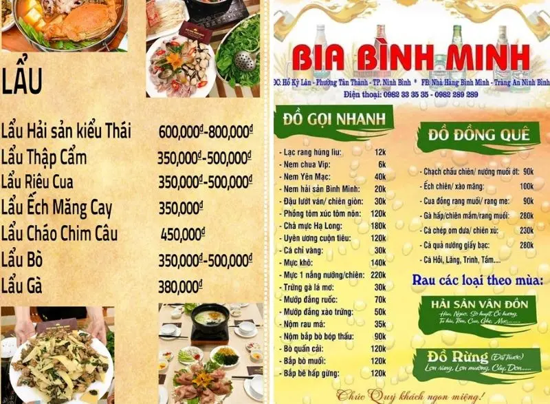 Nh&agrave; h&agrave;ng B&igrave;nh Minh Ninh B&igrave;nh &ndash; Địa điểm l&yacute; tưởng thưởng thức hải sản 8