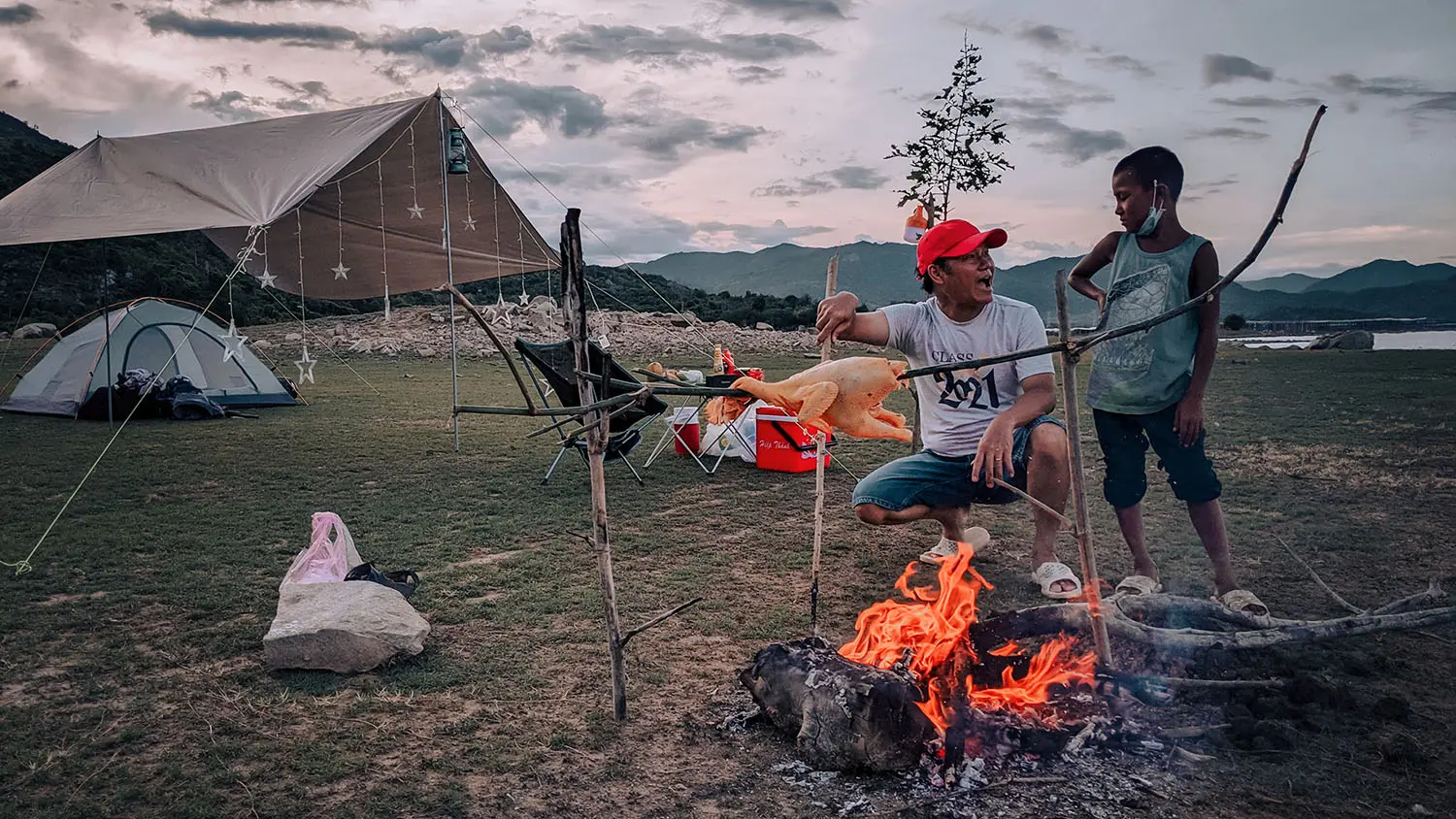 Review camping Ninh Thuận cực th&uacute; vị tại Hồ S&ocirc;ng Tr&acirc;u 4