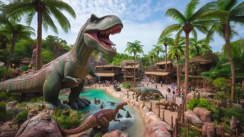 Kh&aacute;m ph&aacute; Dino Park, c&ocirc;ng vi&ecirc;n khủng long lớn nhất Việt Nam 2