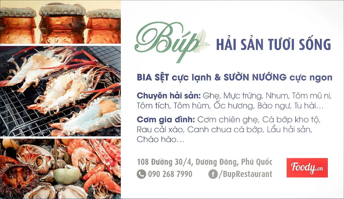 Bup Restaurant Ph&uacute; Quốc Qu&aacute;n Hải Sản B&igrave;nh D&acirc;n Được Y&ecirc;u Th&iacute;ch 8