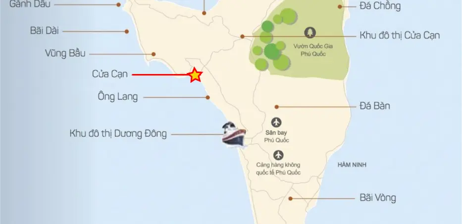 Hướng dẫn đường đi B&atilde;i Cửa Cạn Ph&uacute; Quốc 5