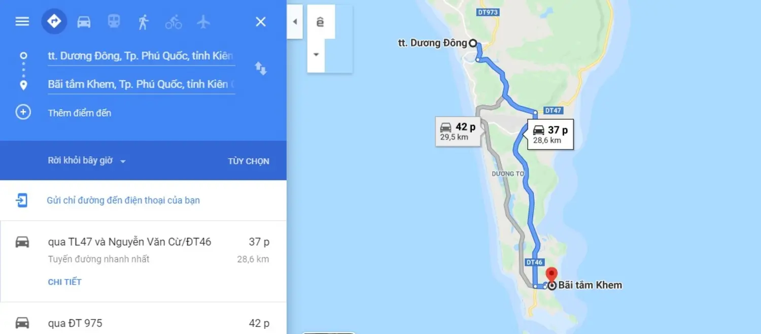 Hướng dẫn đường đi B&atilde;i Khem Ph&uacute; Quốc 6