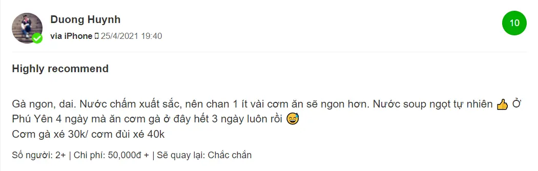 Nếu c&oacute; dịp dừng ch&acirc;n Ph&uacute; Y&ecirc;n, bạn chớ bỏ lỡ m&oacute;n Cơm g&agrave; Tuyết Nhung thơm ngon kh&oacute; cưỡng 11