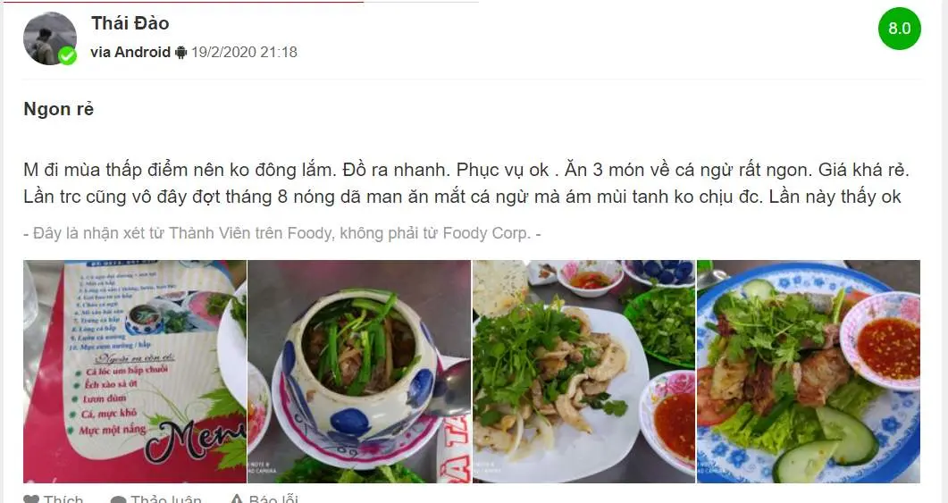 Quán bà Tám cá ngừ đại dương - Nơi thưởng thức món đèn pha đại dương ở xứ Nẫu 6