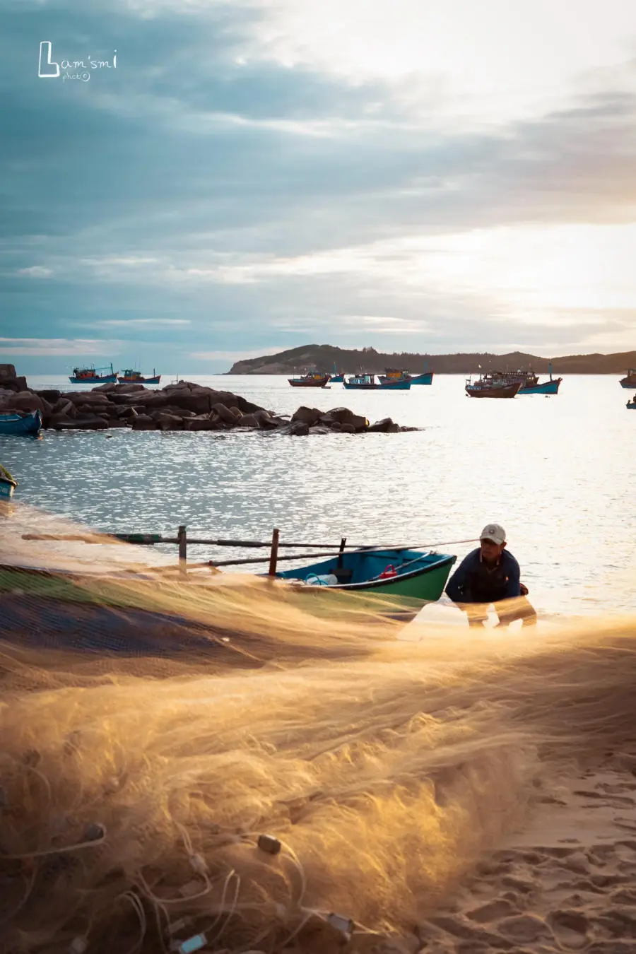 B&igrave;nh minh tr&ecirc;n L&agrave;ng ch&agrave;i An Hải một ng&agrave;y đầu thu 2