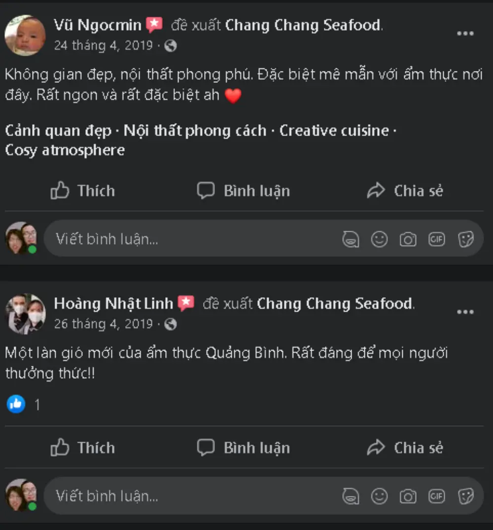 Chang Chang Seafood Quảng B&igrave;nh, thi&ecirc;n đường hải sản ngon m&ecirc; ly 8