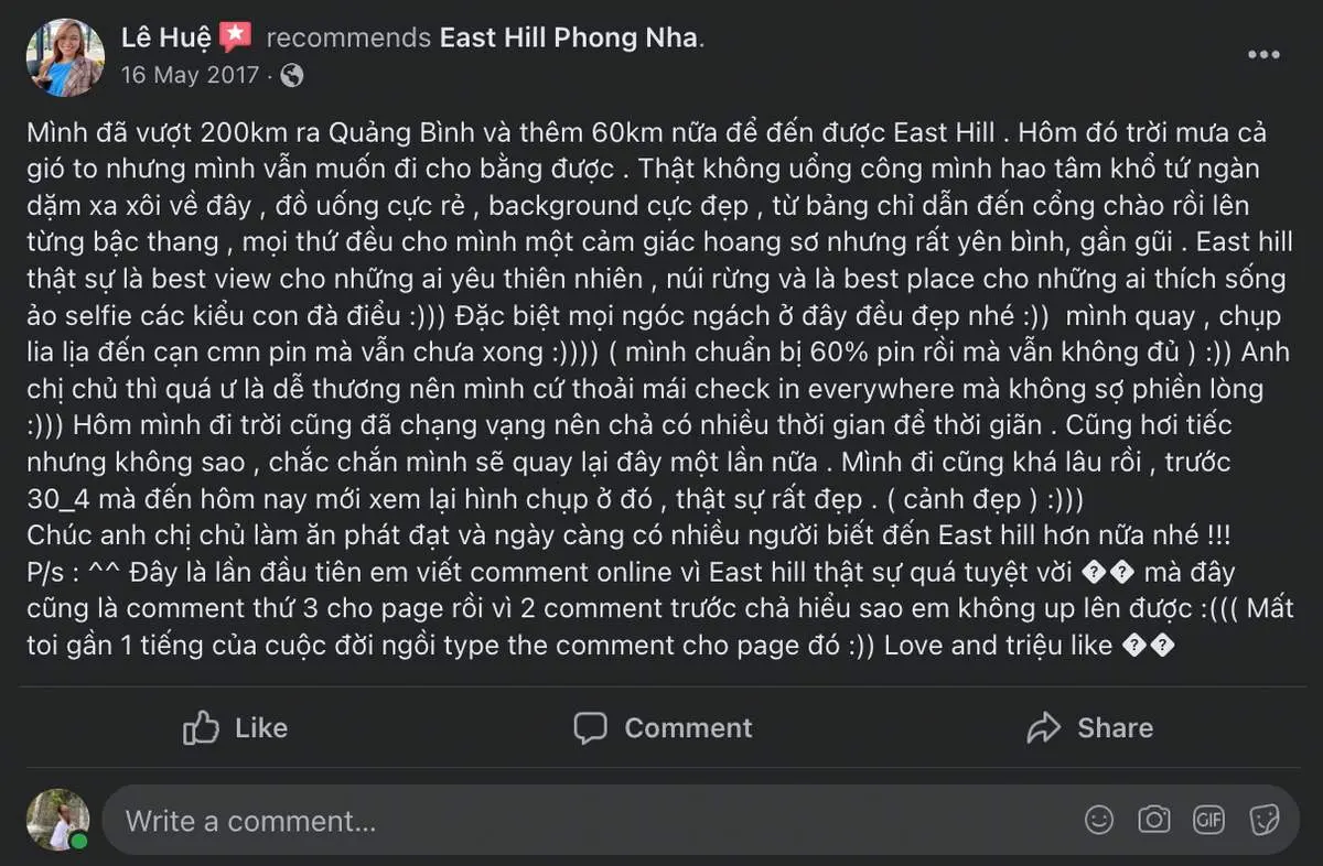 East Hill Phong Nha Quảng Bình, nơi chỉ có ta và thiên nhiên yên bình 13