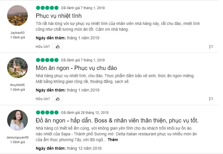 Delta Italian Restaurant Sapa - Thưởng thức món ăn kiểu Mỹ tại Sapa, Lào Cai 9