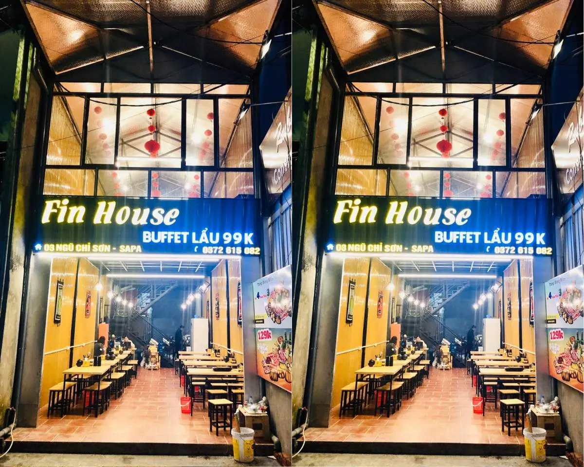 Fin House Sapa Restaurant - Xu&yacute;t xoa trước nh&agrave; h&agrave;ng Buffet Lẩu gi&aacute; y&ecirc;u thương 2