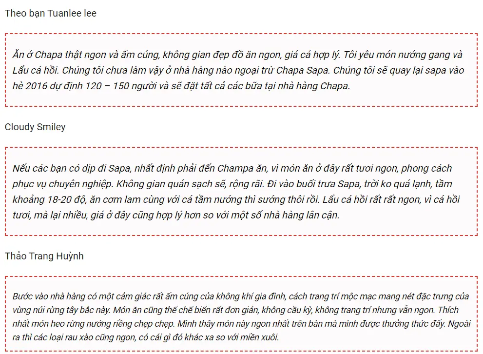 Nh&agrave; h&agrave;ng Chapa Sapa - Thưởng thức m&oacute;n ăn đậm đ&agrave; bản sắc d&acirc;n tộc v&ugrave;ng cao 11