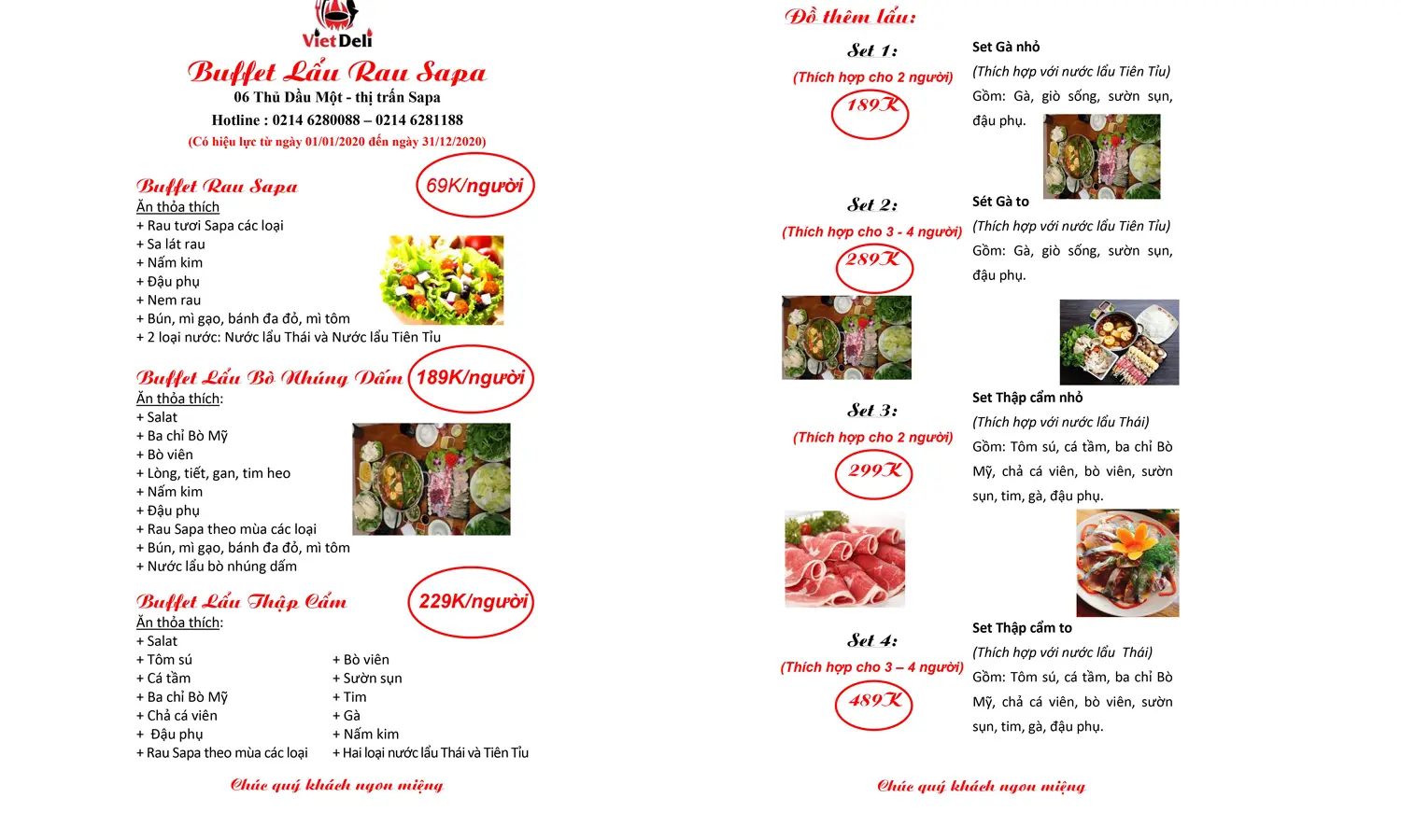 Viet Deli Sapa - Nh&agrave; h&agrave;ng buffet lẩu rau v&agrave; đặc sản n&uacute;i rừng 6