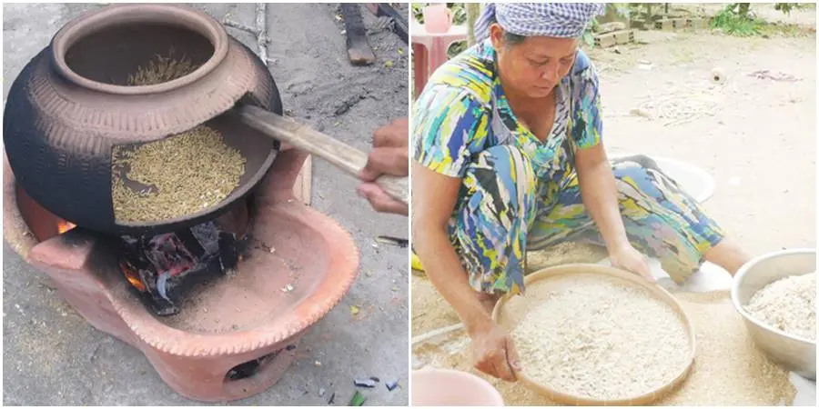 Bánh tét cốm dẹp Sóc Trăng, hương vị ẩm thực Khmer độc đáo 4