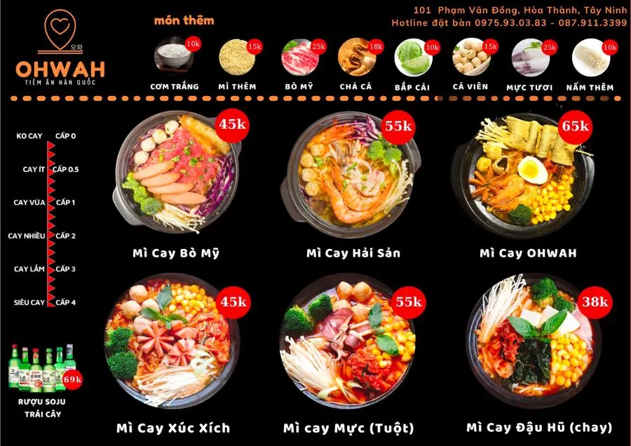 Đến mỳ cay OHWAH thưởng thức menu món ngon miễn chê 3