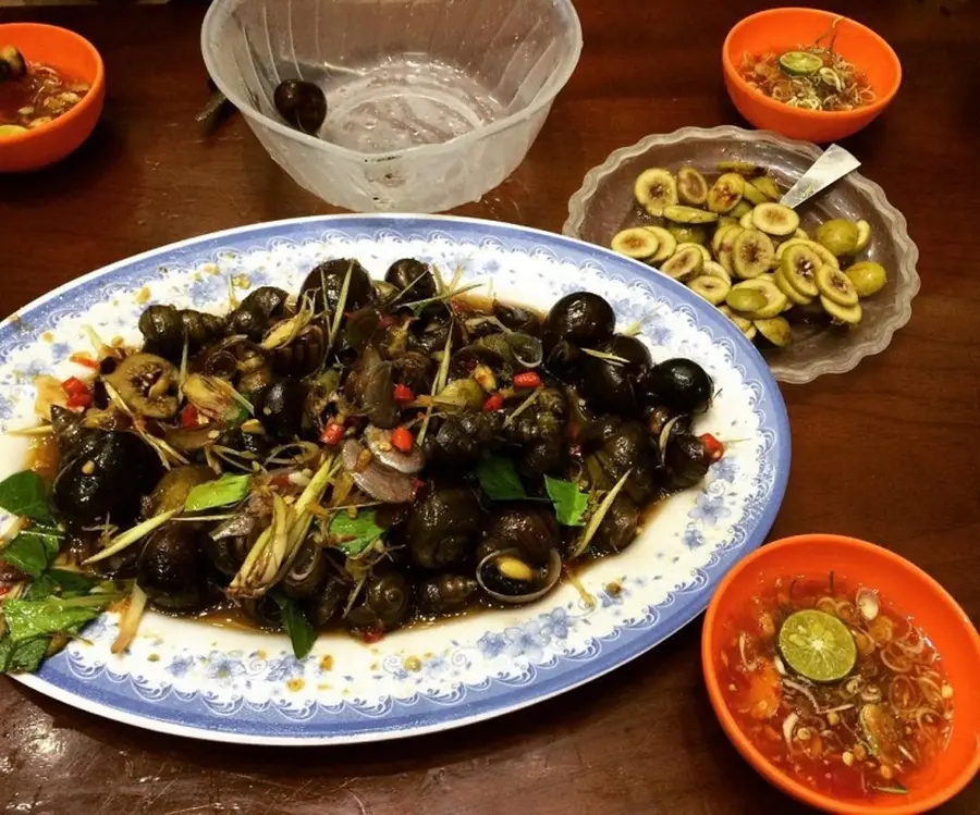 Thưởng thức ốc xu n&uacute;i B&agrave; mang hương vị của thảo mộc qu&yacute; hiếm 9