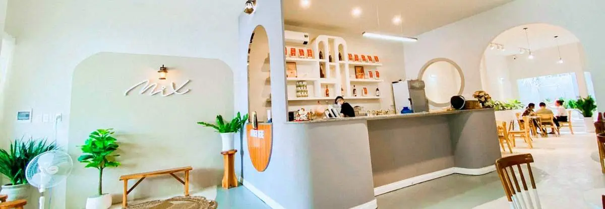 MiX Premium Coffee với không gian tối giản thích hợp để bạn tha hồ sống ảo