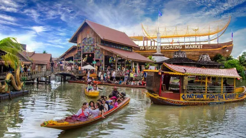 Chợ nổi Pattaya kh&ocirc;ng gian mua sắm đậm văn h&oacute;a bản địa Th&aacute;i Lan 2