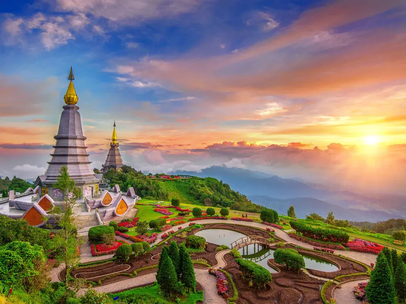 C&ocirc;ng vi&ecirc;n Quốc gia Doi Inthanon m&aacute;i nh&agrave; của Th&aacute;i Lan tại Chiang Mai 2