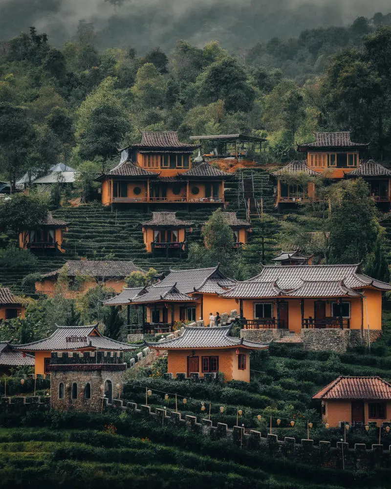 Gh&eacute; thăm l&agrave;ng Ban Rak Thai đẹp mộng mơ, y&ecirc;n ả của người Hoa 3