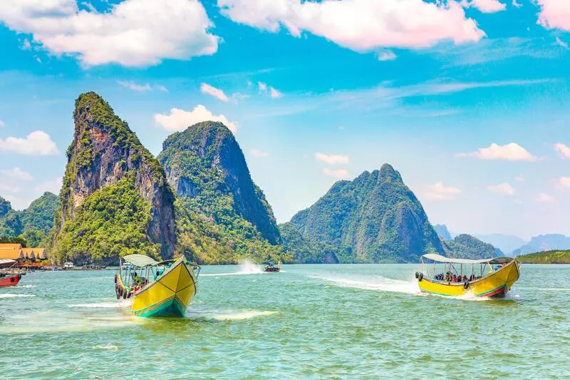 Vịnh Phang Nga nơi biển cả h&ograve;a quyện với bầu trời Th&aacute;i Lan 13