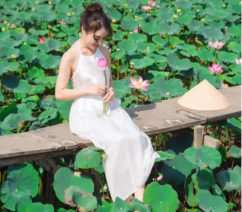 M&ecirc; mẩn trước Đầm sen Tam Đa đẹp ngỡ ng&agrave;ng như Đồng Th&aacute;p Mười 5