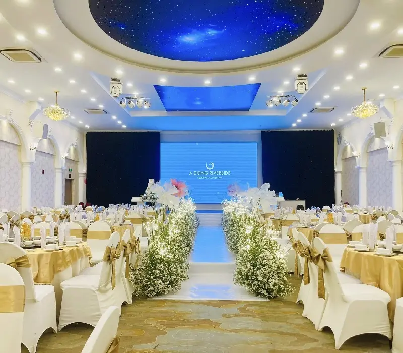 Review chi tiết chi trung tâm hội nghị tiệc cưới Á Đông Riverside