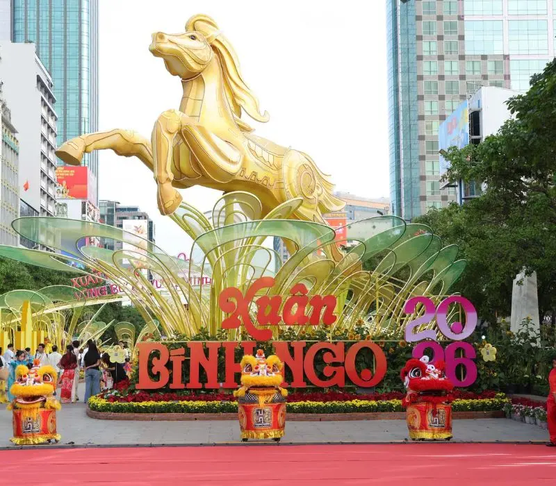 Tham quan Đường hoa Nguyễn Huệ Tết Bính Ngọ 2026 chi tiết