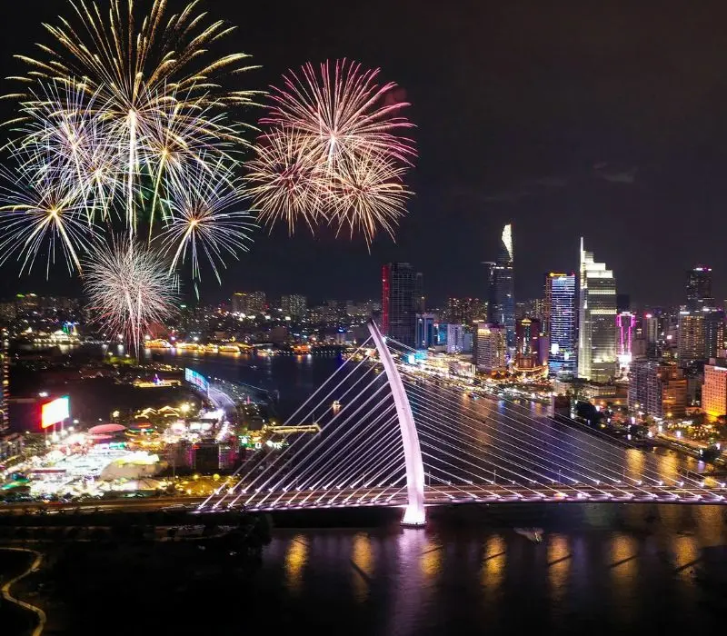 6 điểm bắn pháo hoa Tết Dương lịch 2026 tại TP.HCM