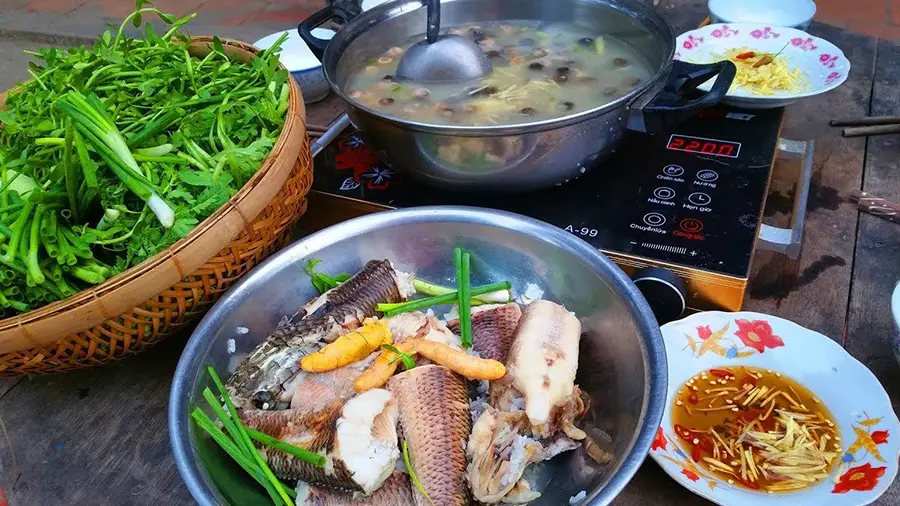 Ch&aacute;o c&aacute; l&oacute;c rau đắng, thức qu&agrave; qu&ecirc; khiến bao người thương nhớ 3